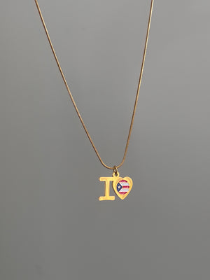 I Love PR Necklace