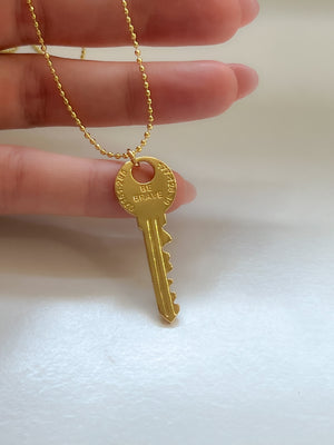 Be Brave Key Necklace