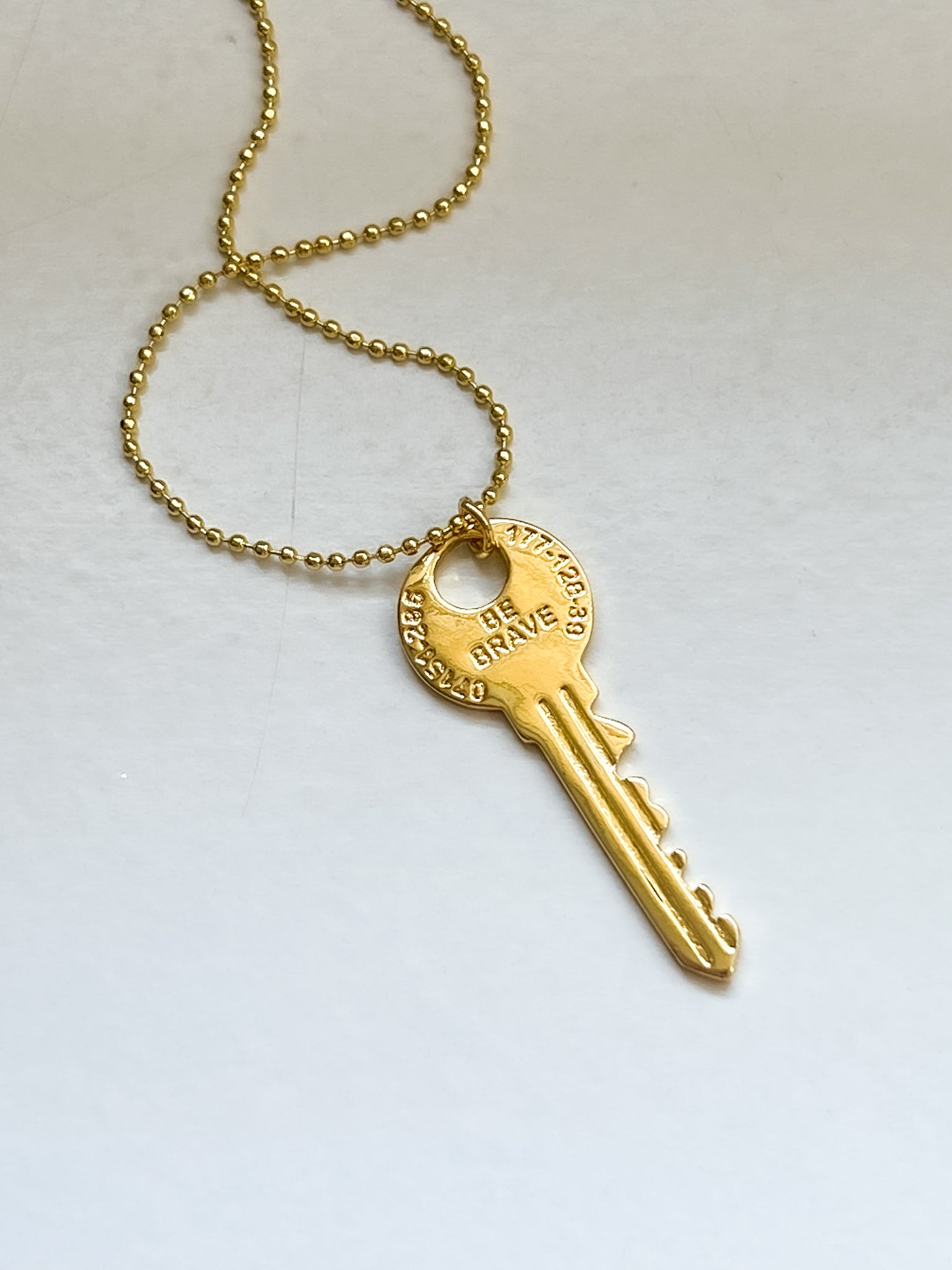 Be Brave Key Necklace